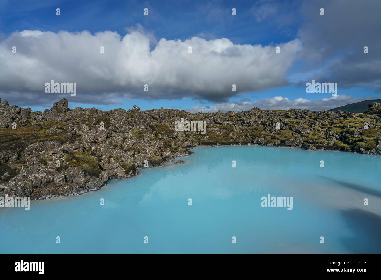 Area per la Laguna Blu, Islanda Foto Stock