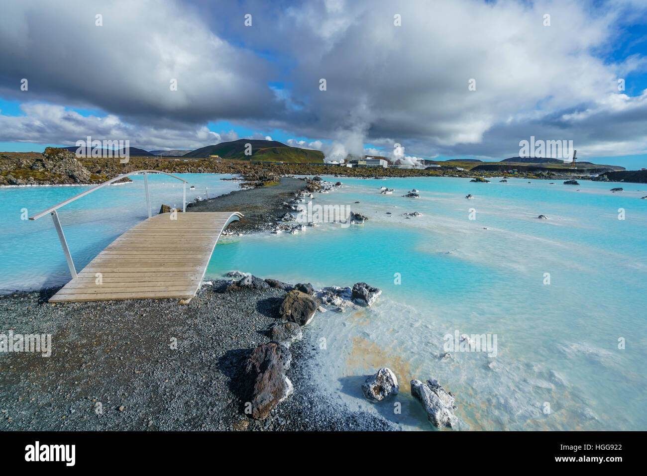 Area per la Laguna Blu, Islanda Foto Stock