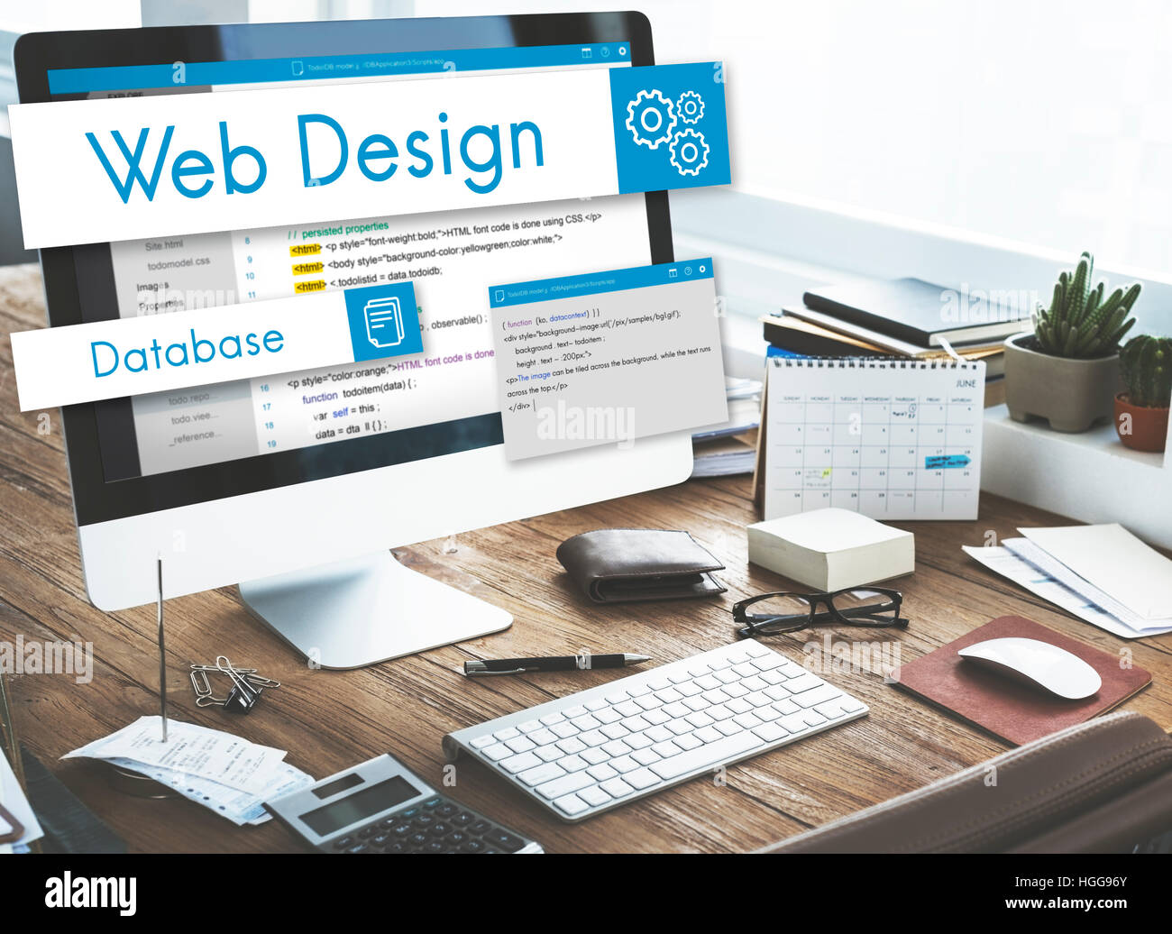 Web Design sito web Concetto di codifica Foto Stock