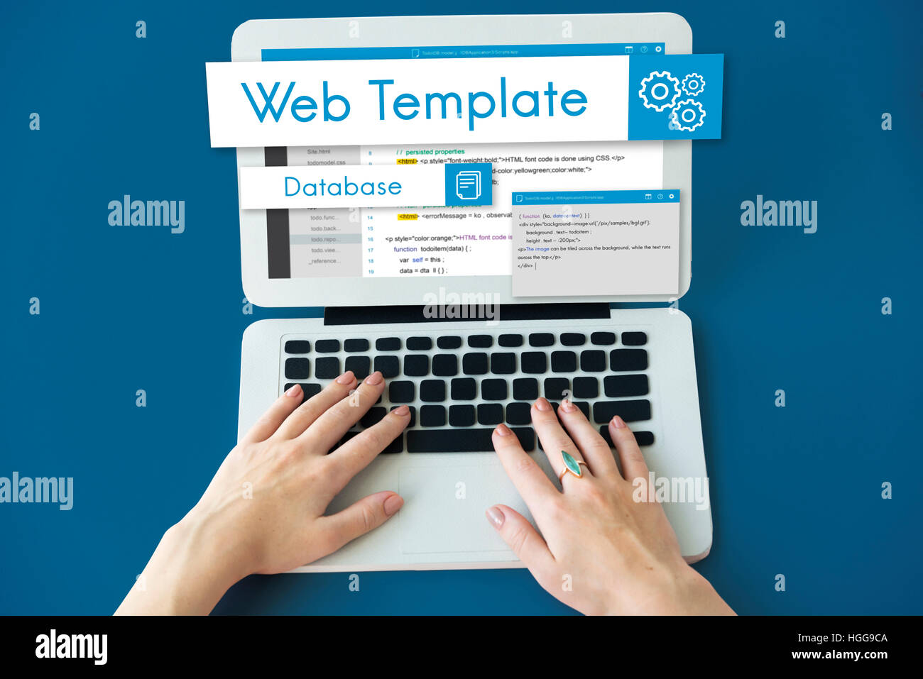 Web Design sito web Concetto di codifica Foto Stock