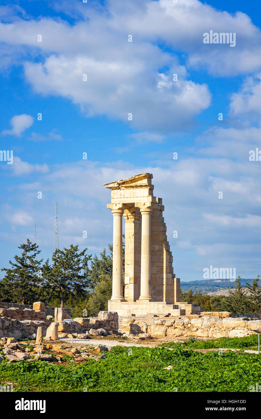 Le rovine del Santuario di Apollo Hylates, Cipro Foto Stock
