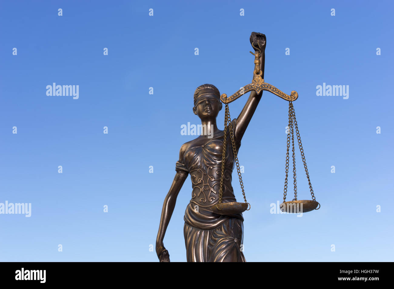 Scale di giustizia, diritto legale Concetto di immagine Foto Stock