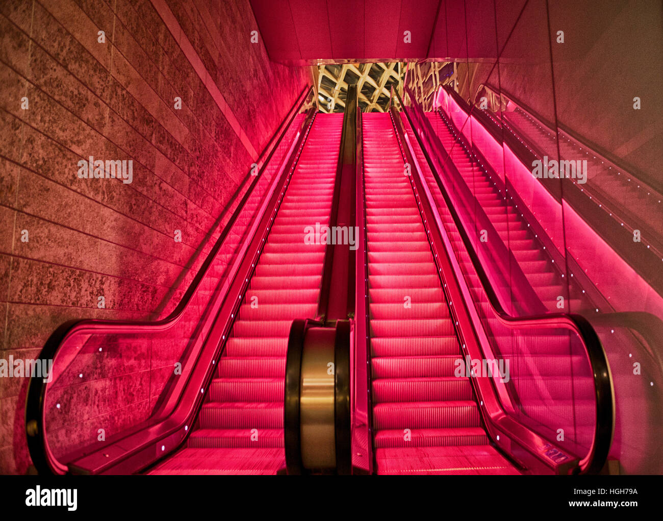 Groovy escalator Foto Stock