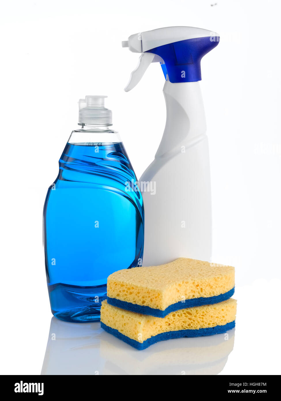 Pistola a spruzzo su bianco Foto Stock