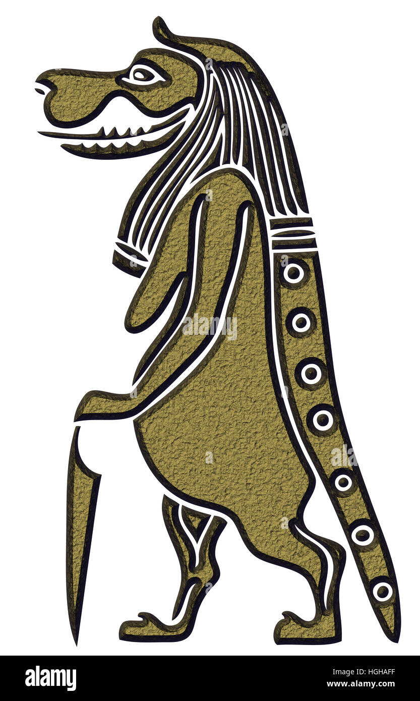 Taweret - mitica creatura di Antico Egitto - dea della fertilità e del parto Foto Stock