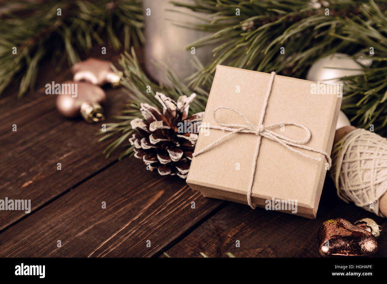 Natale sfondo di preparazione Foto Stock