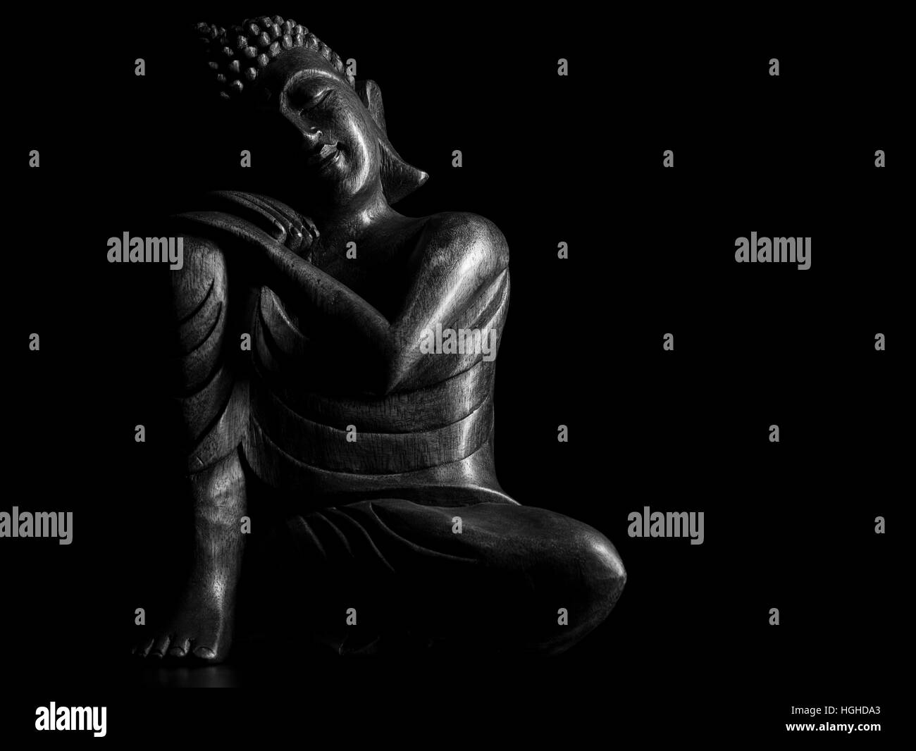 Scultura di Buddha 佛/像/佛像 Foto Stock
