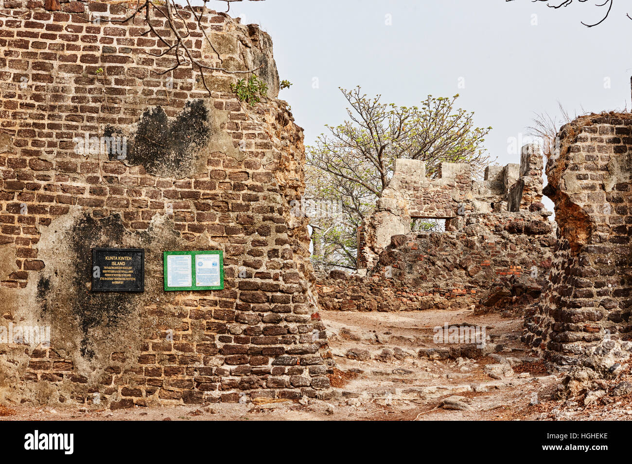 James Island (Kunta Kinteh Island), il Gambia, Africa occidentale Foto Stock