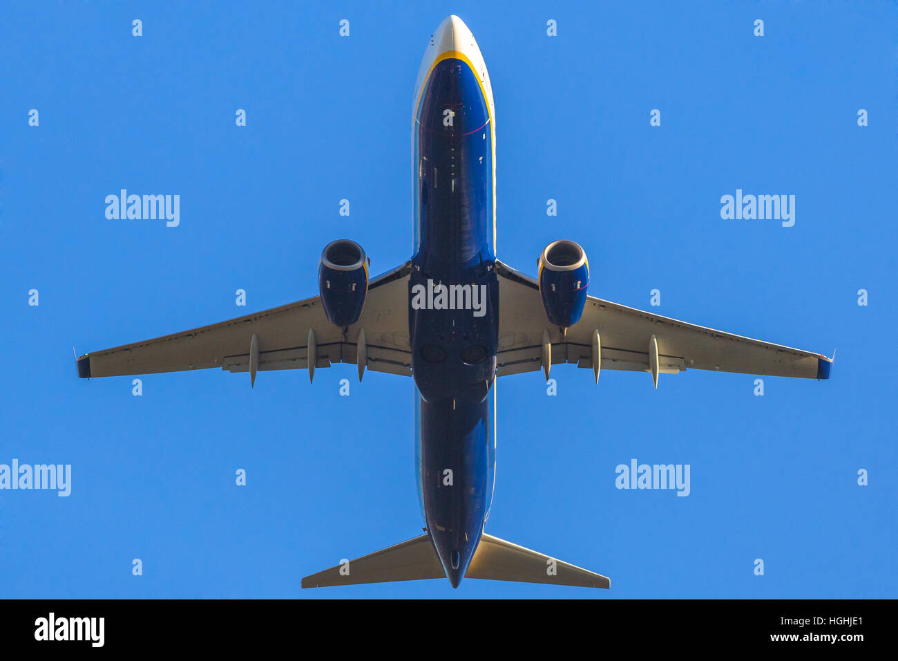 Isolato di decollo aereo Foto Stock