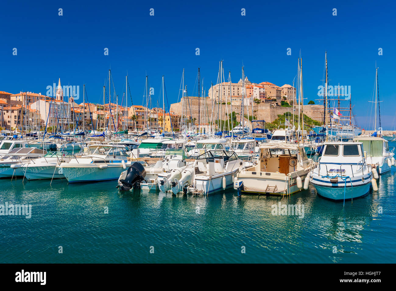 Marina di Calvi Corsica Foto Stock