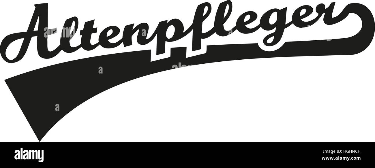 Infermiera geriatrica - tedesco Foto Stock