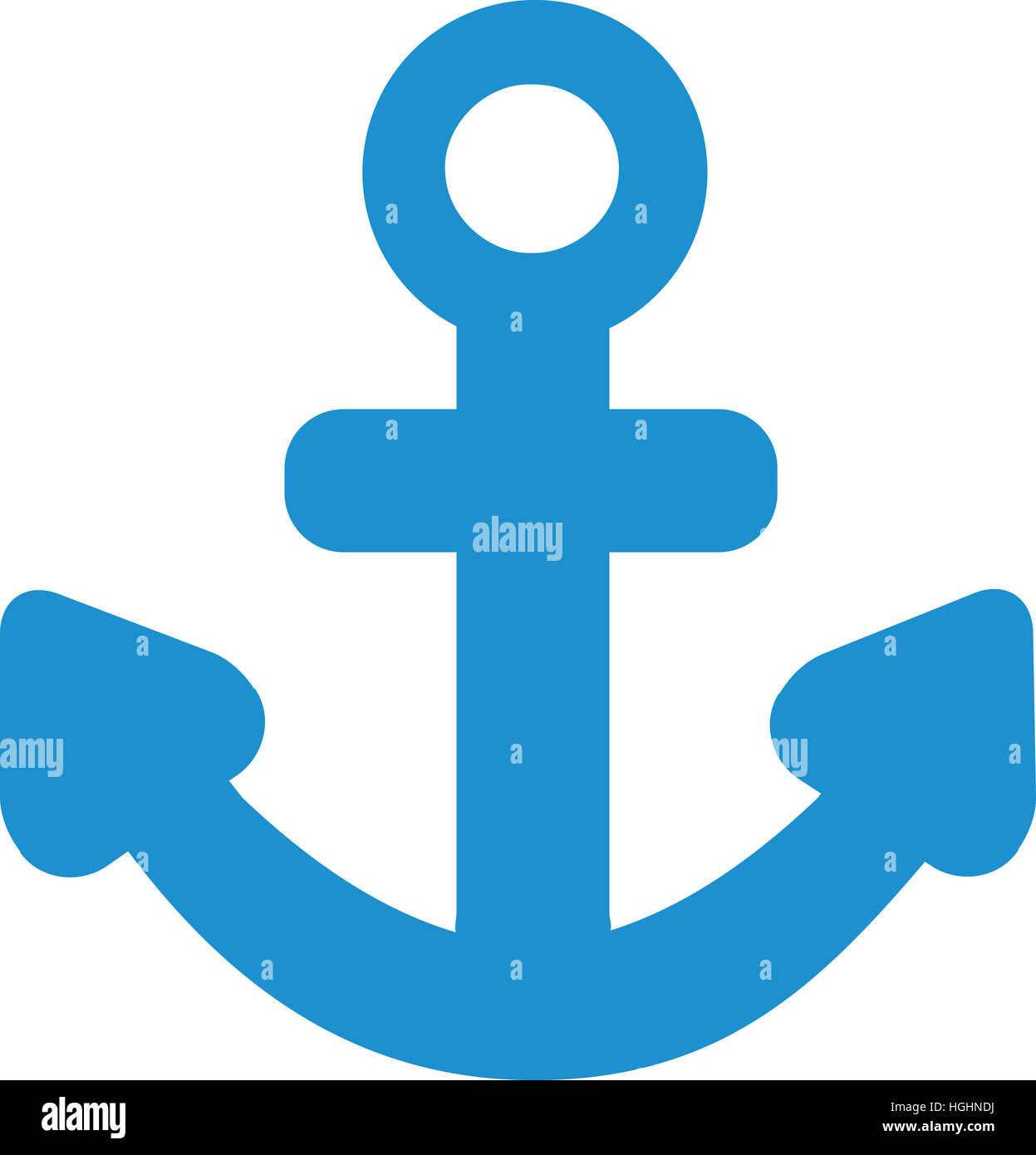 Carino Blue Anchor Foto Stock