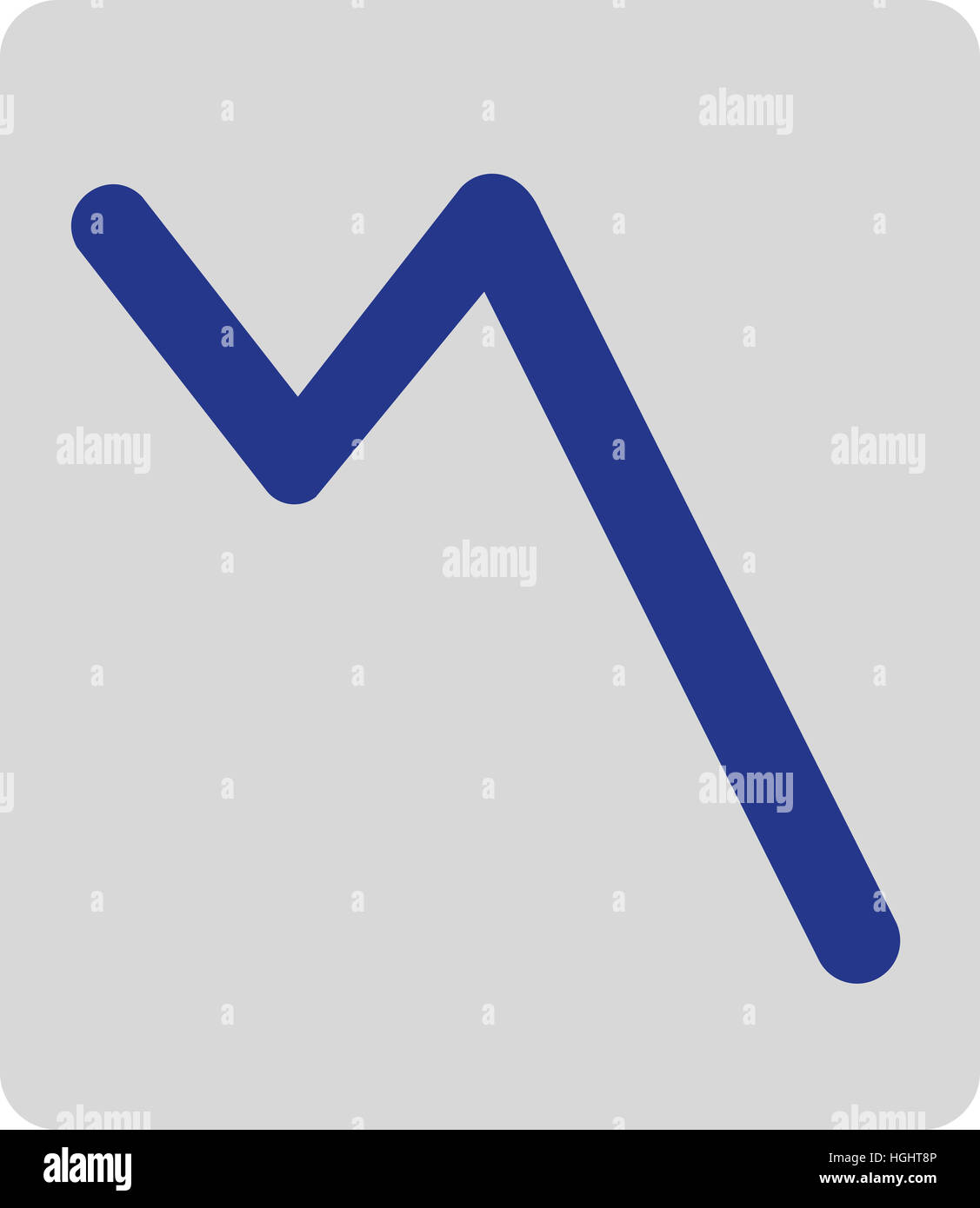 Diminuzione grafico Foto Stock