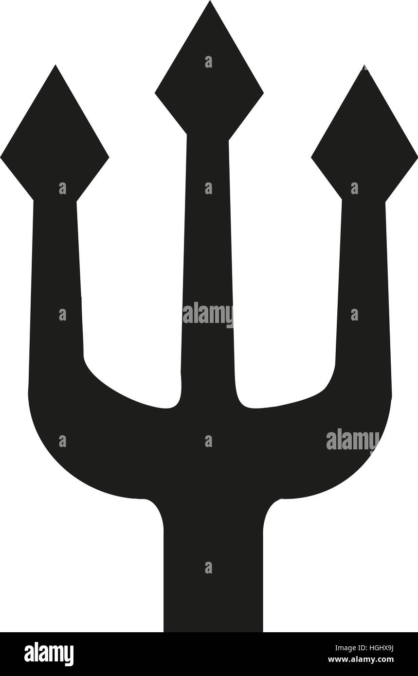 Trident stella a tre punte Foto Stock