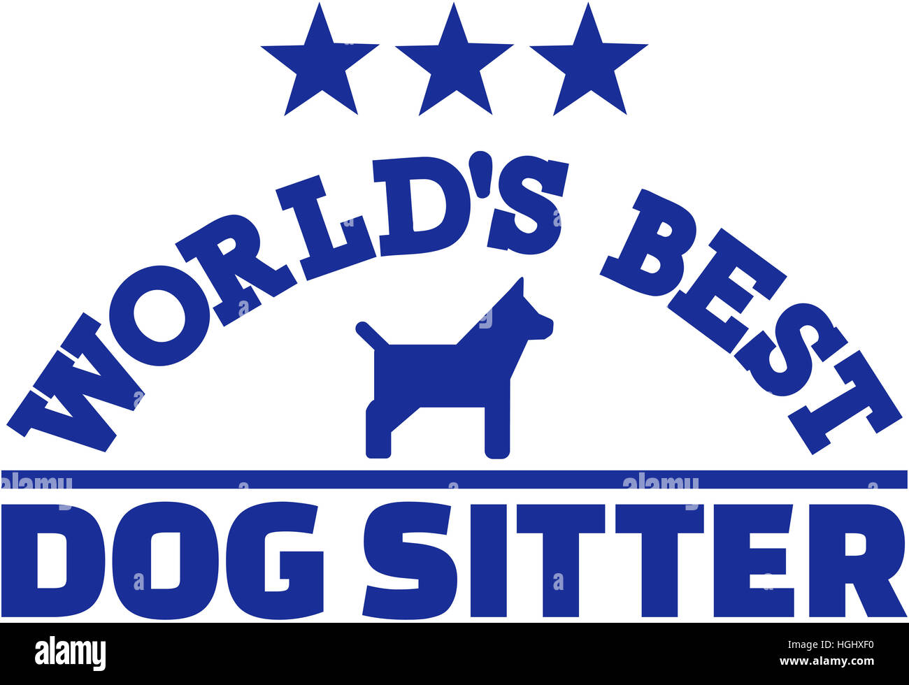 I migliori del mondo dog sitter Foto Stock