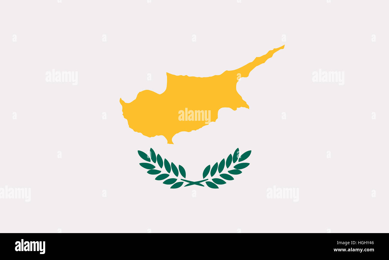 Bandiera di Cipro Foto Stock