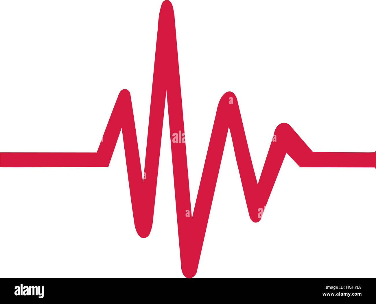 Icona di battito cardiaco Foto Stock