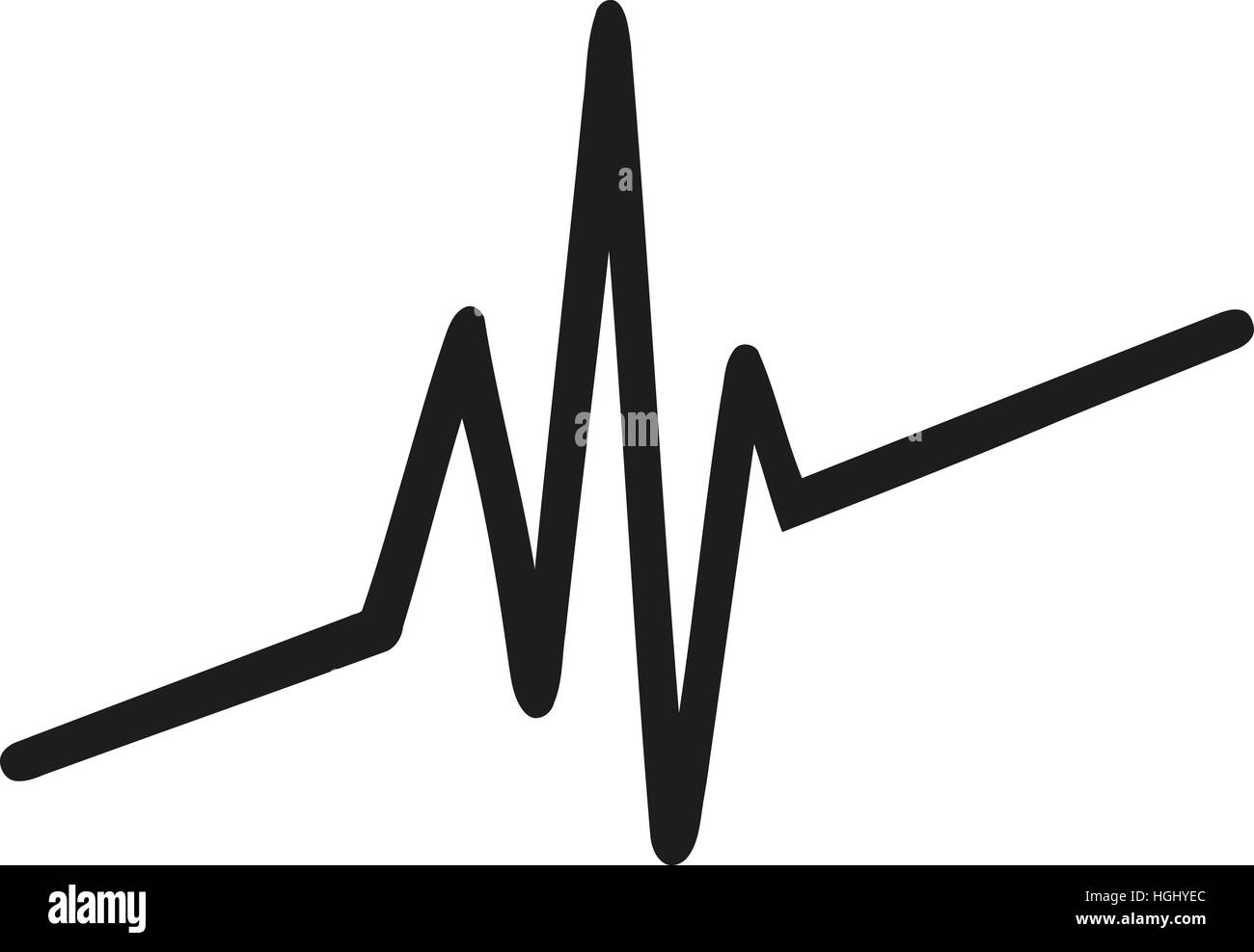 Diagonale di heartbeat Foto Stock