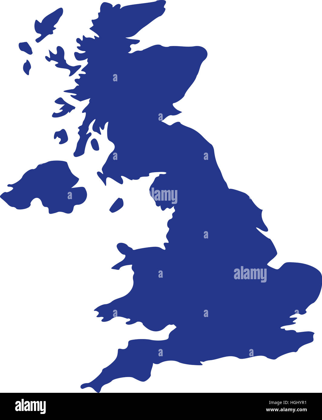 Regno Unito mappa Foto Stock