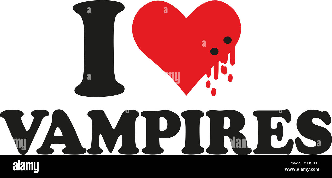 Amo i vampiri Foto Stock