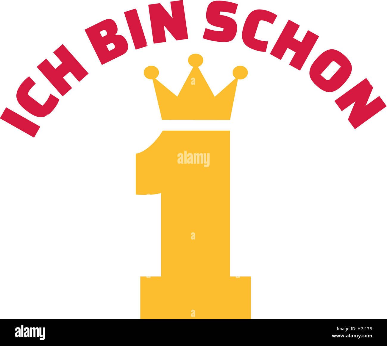 Primo compleanno - io sono già 1 anno Foto Stock