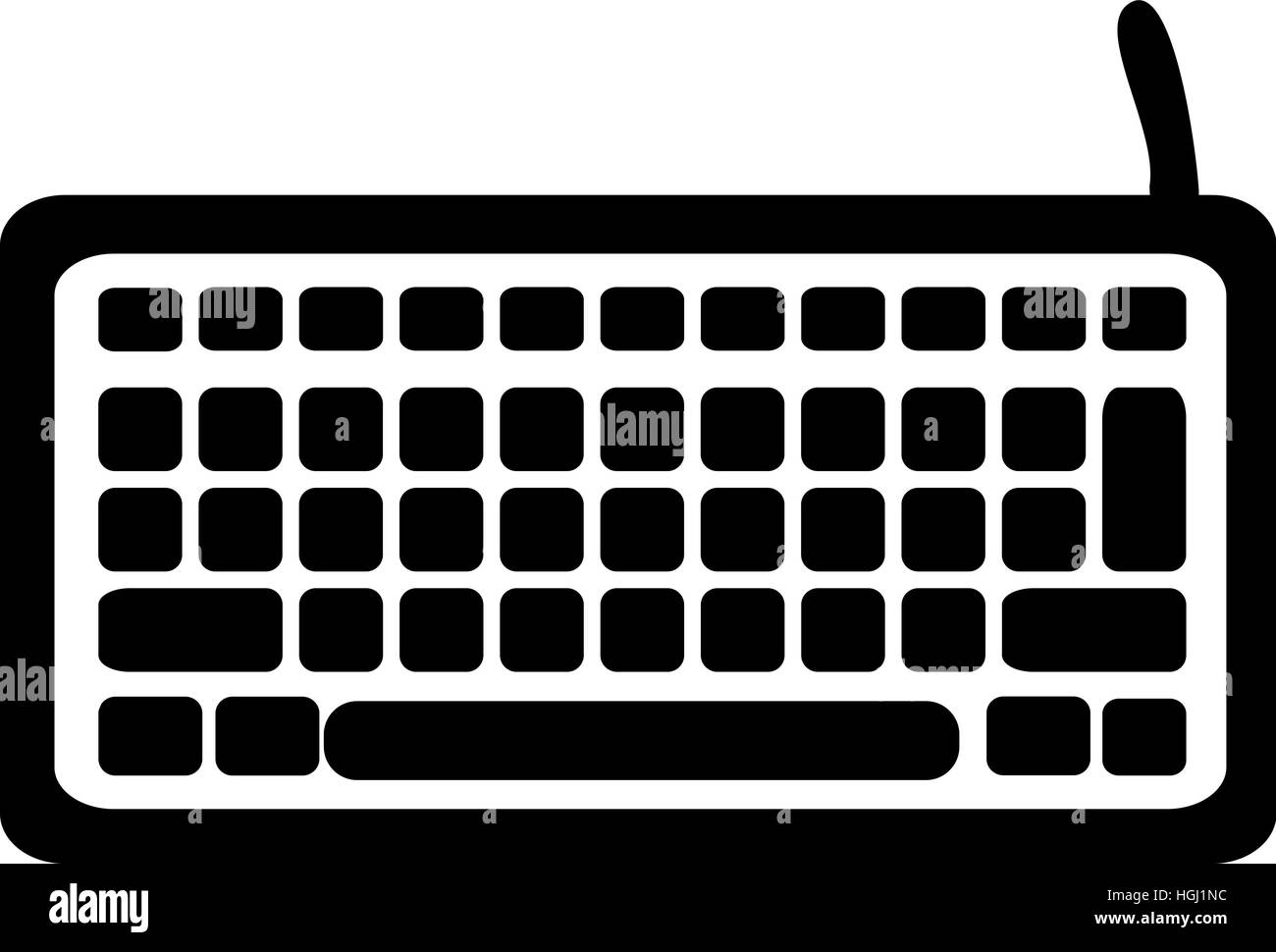 Computer icona della tastiera Foto Stock