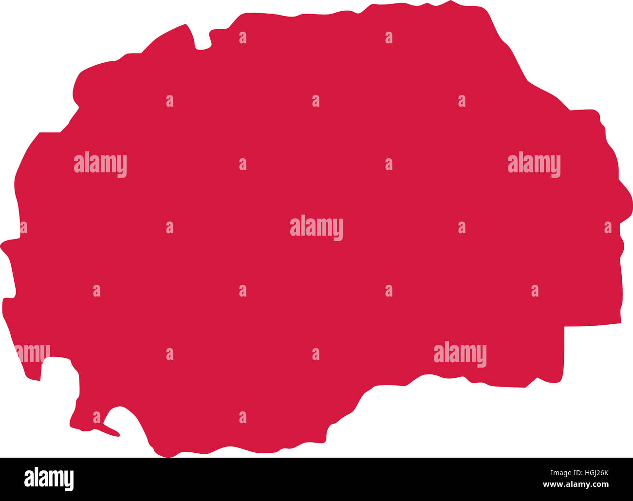 Mappa di Macedonia Foto Stock