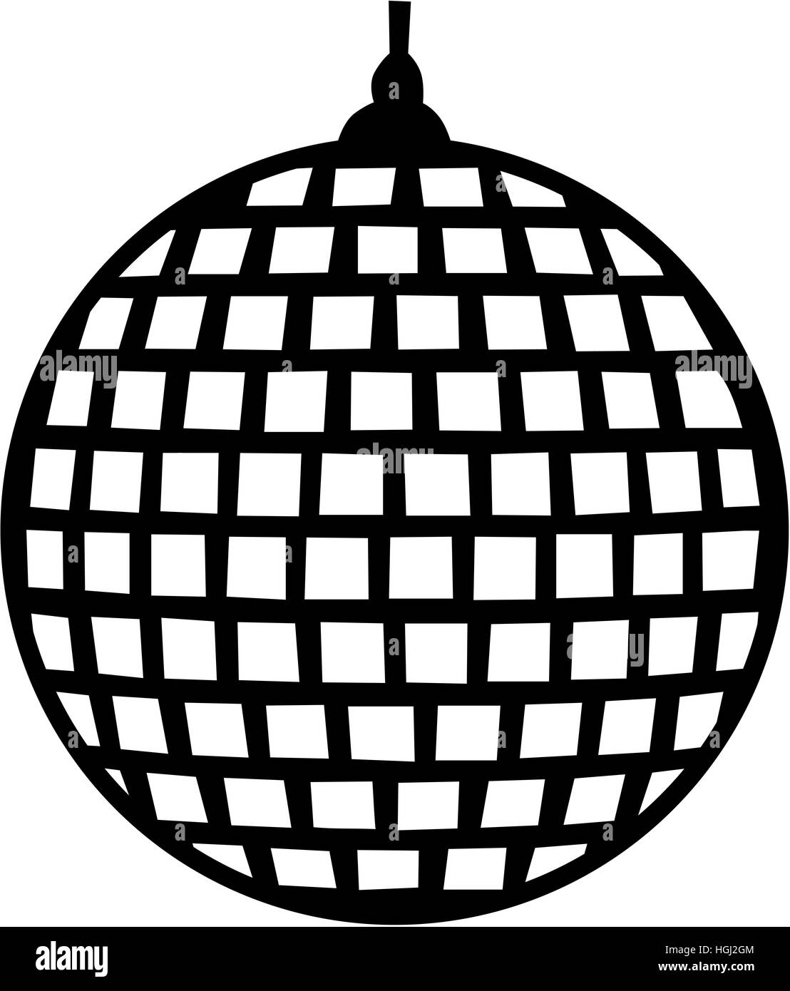 Sfera a specchio icona Foto Stock