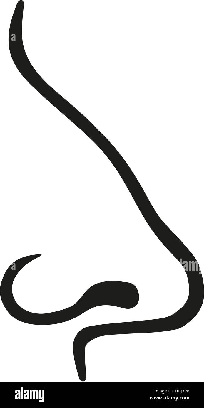 Big Nose profile Foto Stock