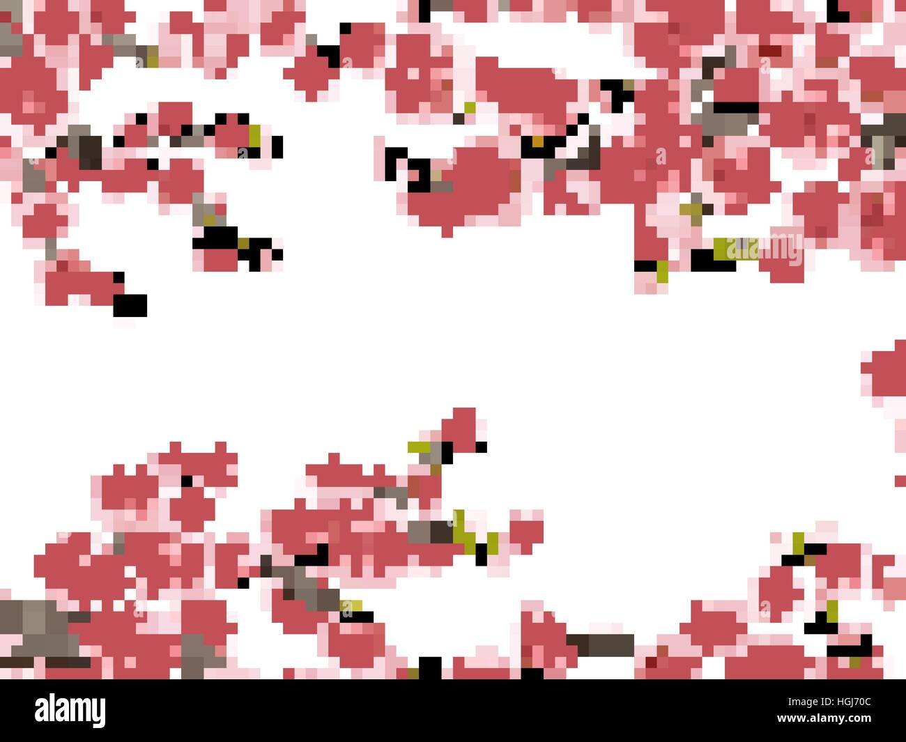 Blossom sakura per il design. EPS 10 Illustrazione Vettoriale