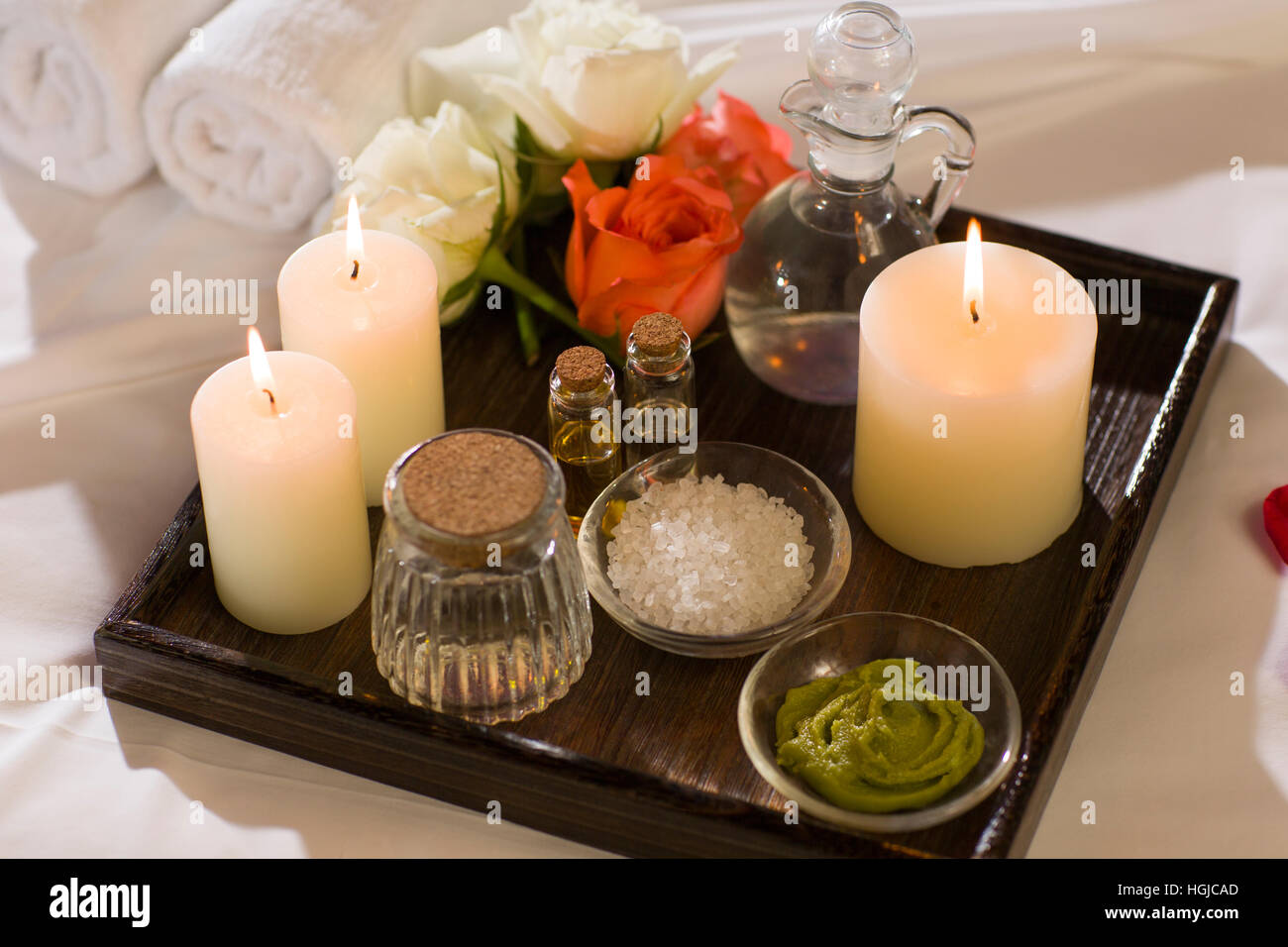 Forniture di massaggio Foto Stock