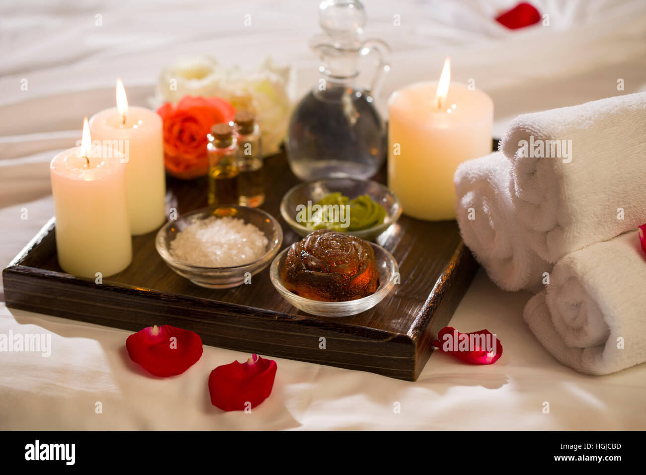 Forniture di massaggio Foto Stock