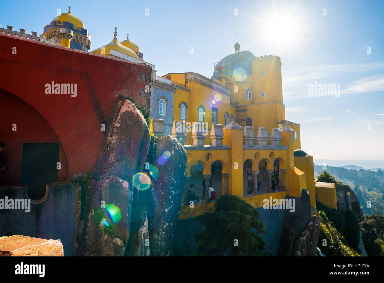 Le vivaci pena nel Palazzo di Sintra, Portogallo Foto Stock
