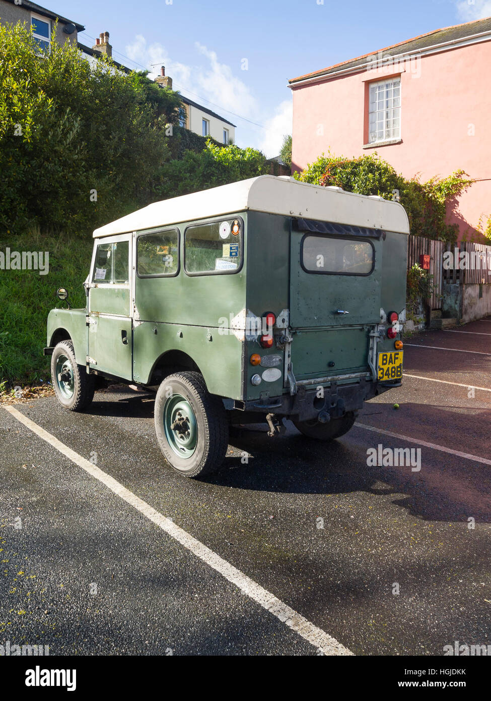 Vintage Land Rover Foto Stock