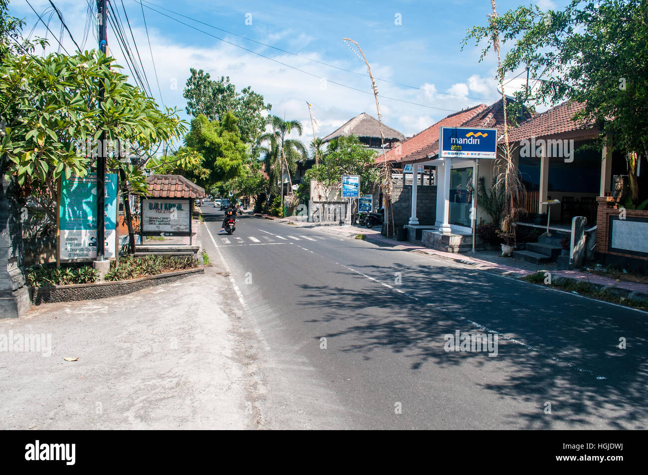 Mandiri ATM in Tulamben, Bali, Indonesia Foto Stock