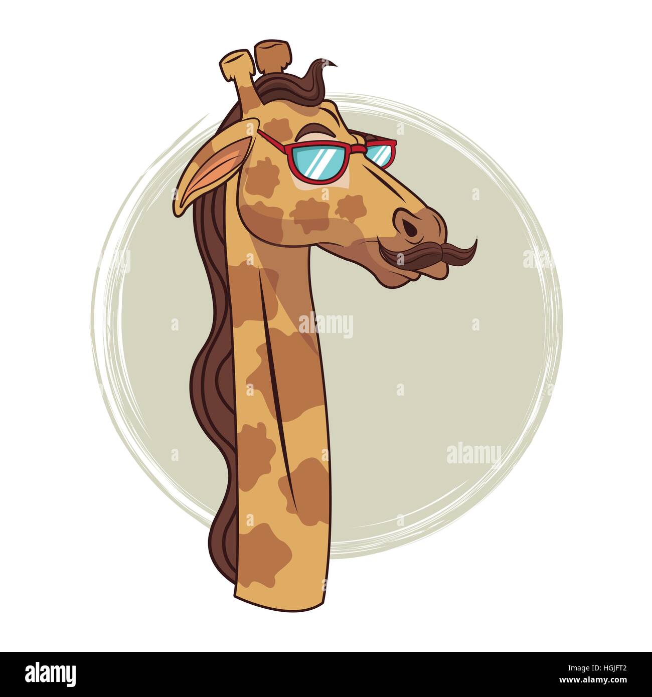 Tazza in Ceramica Giraffa Hipster Carino Disegno