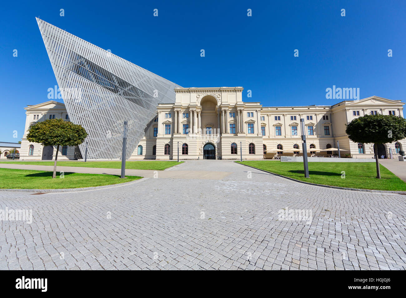 Bundeswehr Museo di Storia Militare, edificio principale, Dresda, Sassonia, Germania Foto Stock