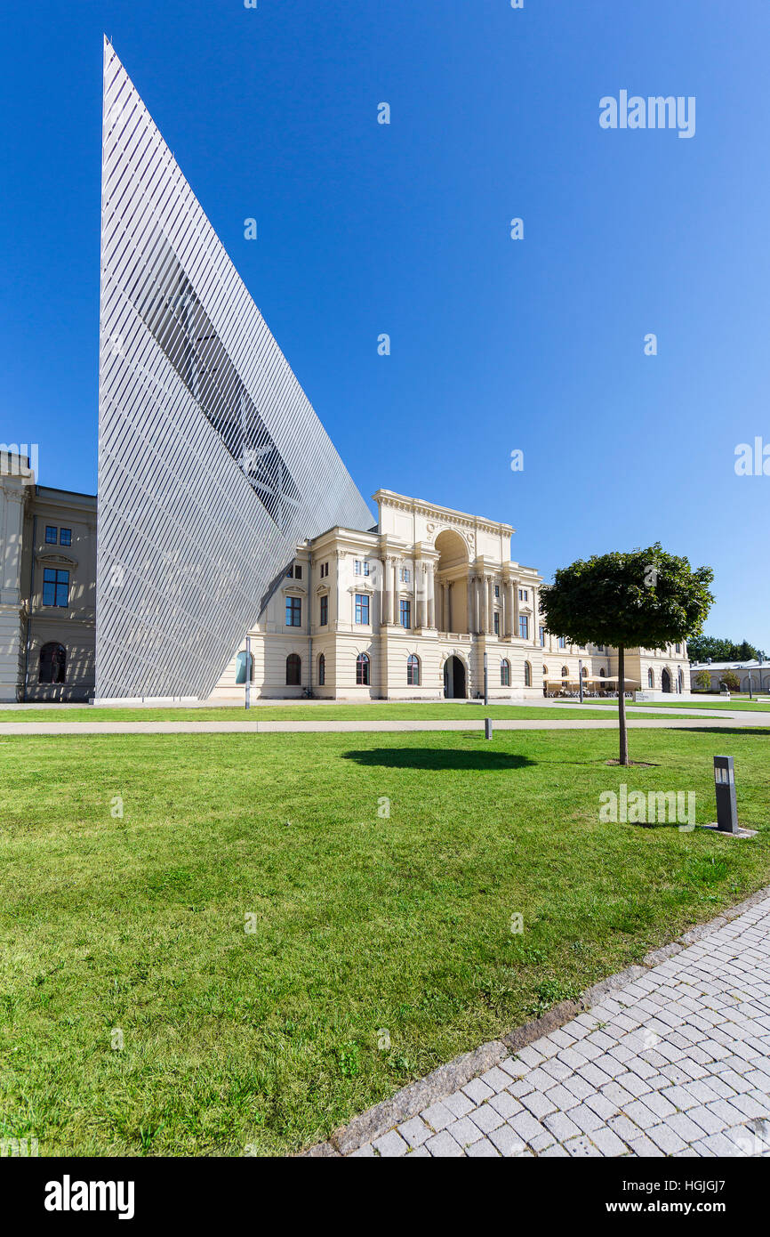 Bundeswehr Museo di Storia Militare, edificio principale, Dresda, Sassonia, Germania Foto Stock
