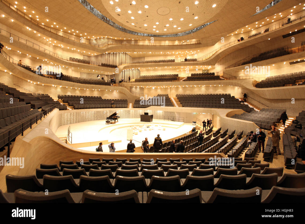 Il Grand Hall, Elbe Philharmonic Concert Hall, Amburgo, Germania Foto Stock
