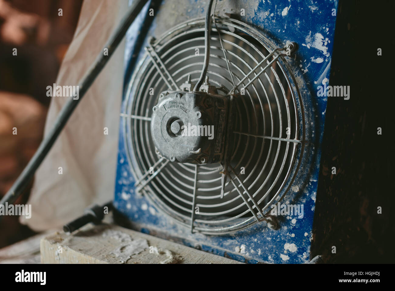 Ventilatore industriale close-up Foto Stock