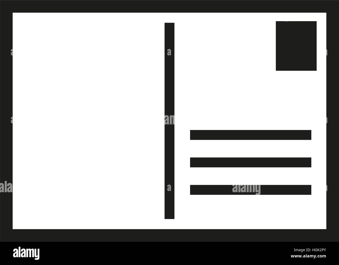 Icona di cartolina Foto Stock