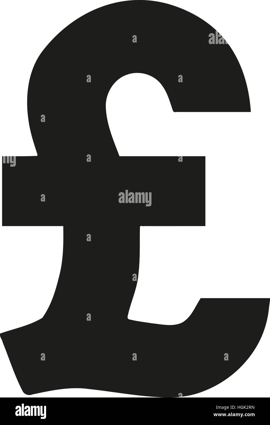 Sterlina icona Foto Stock