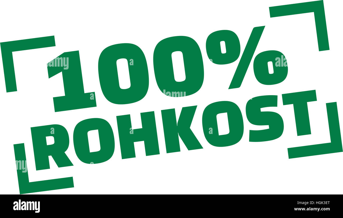 100% di cibo crudo Foto Stock