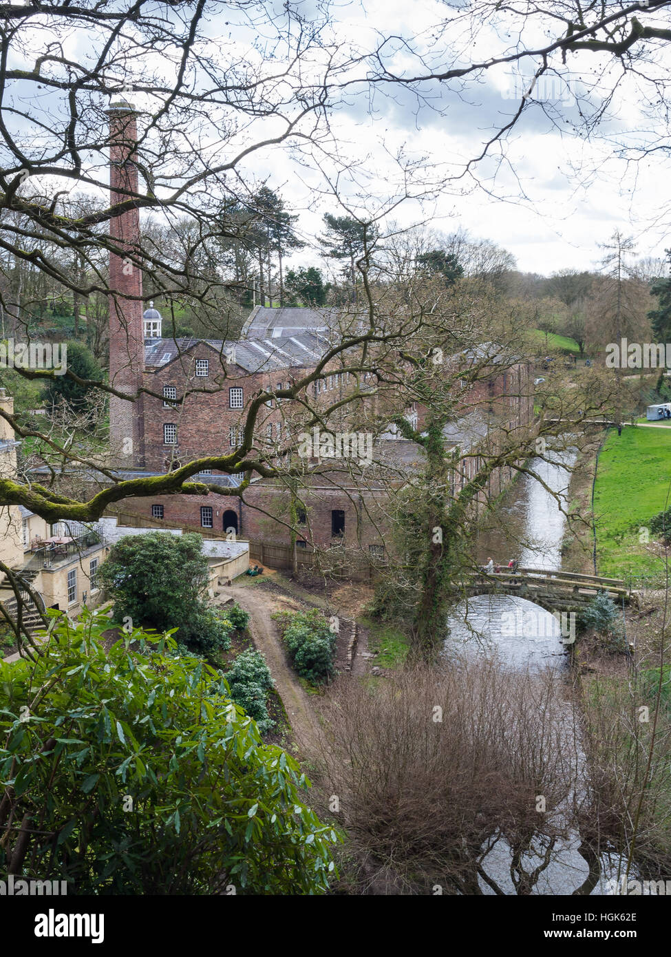 Quarry Bank Mill in Styal vicino a Wilmslow, CHESHIRE REGNO UNITO Foto Stock