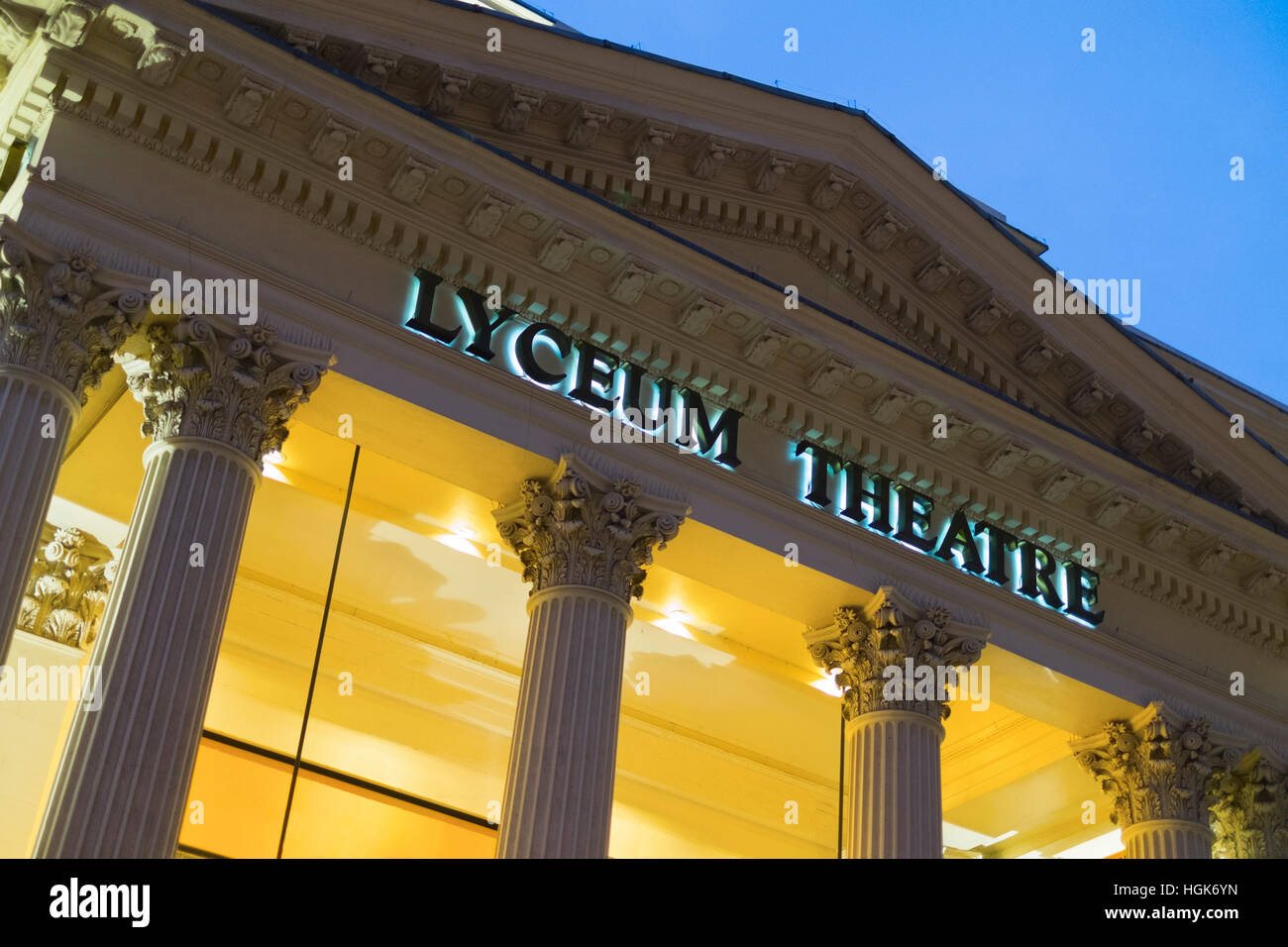 Lyceum Theatre Covent Garden London REGNO UNITO Foto Stock