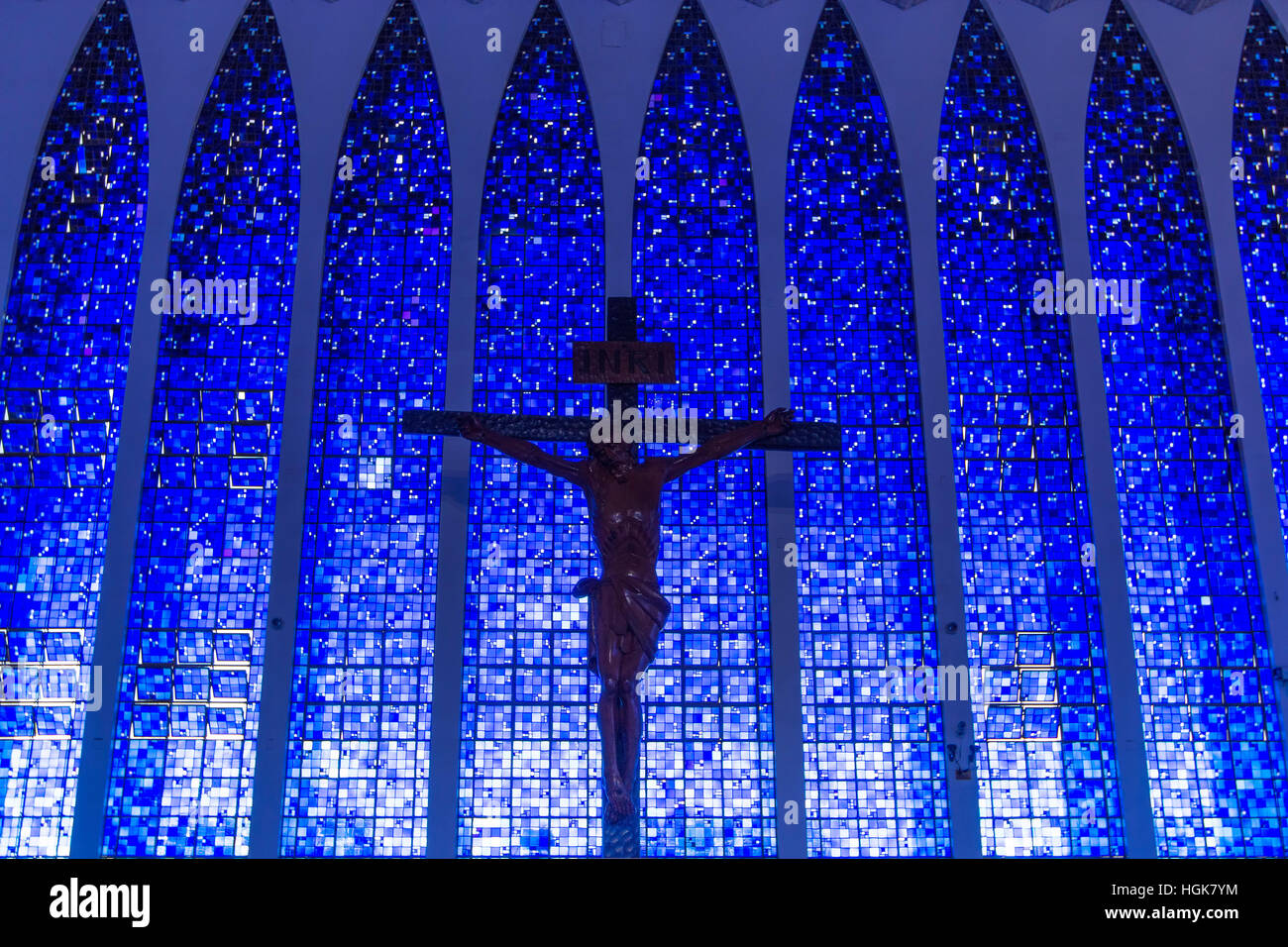 Chiesa Dom Bosco, Brasilia Foto Stock