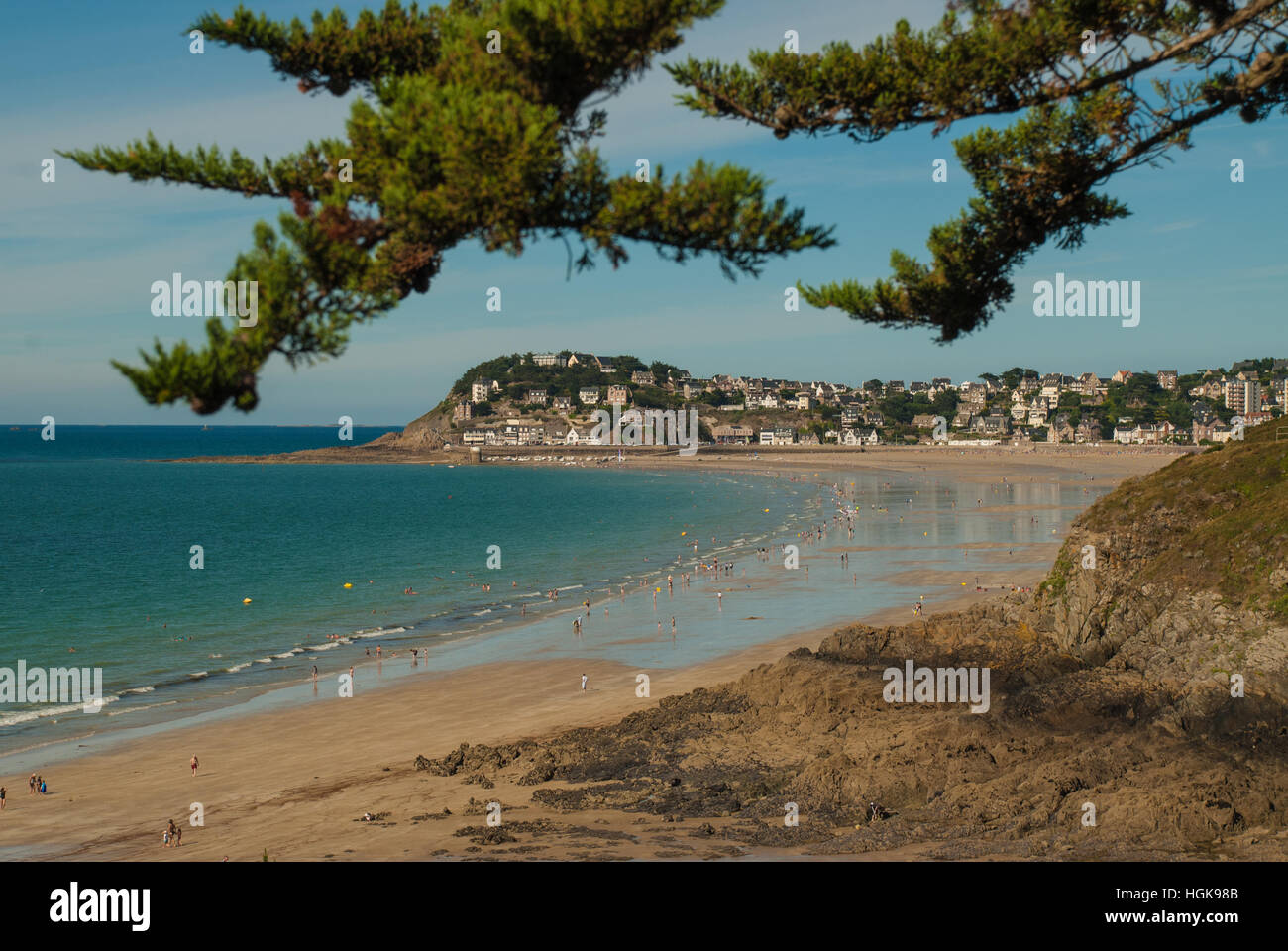 Pléneuf-Val-André beach Foto Stock