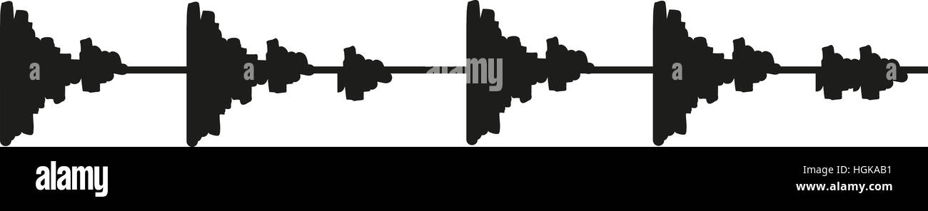 Onde sonore Foto Stock