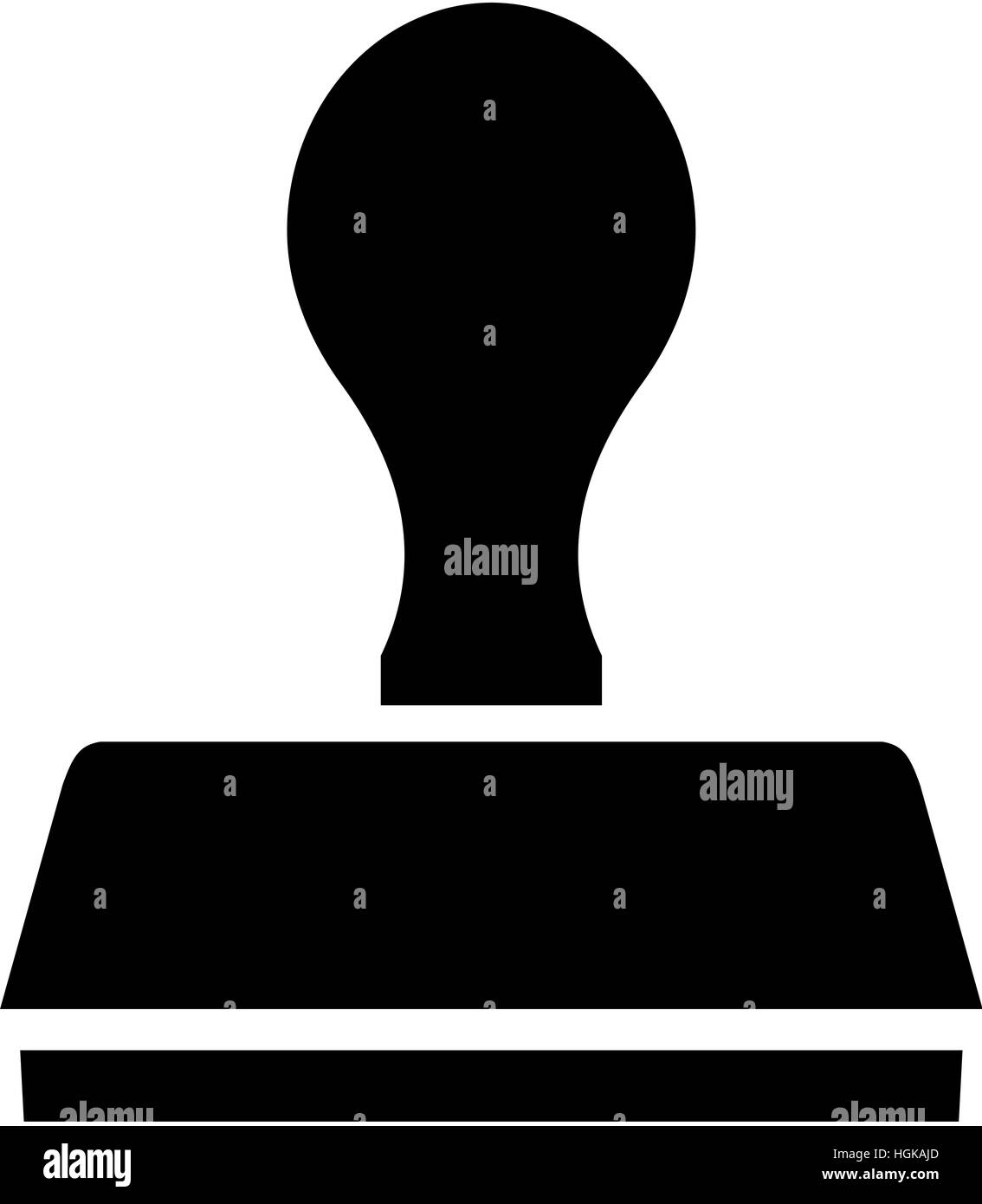 Icona timbro Foto Stock