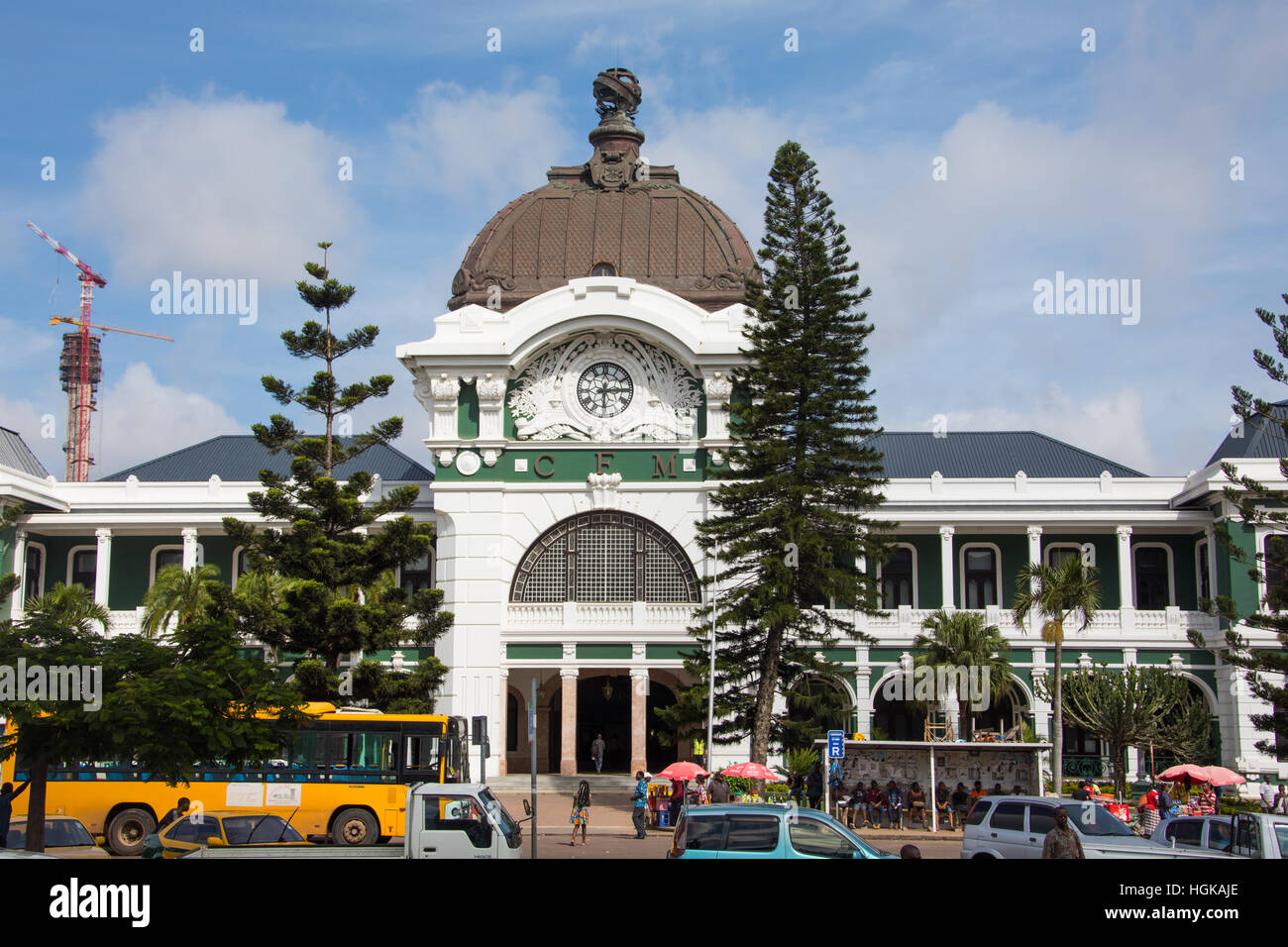 Stazione ferroviaria, Maputo, Mozambico Foto Stock